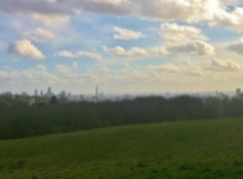 The view of the city from Hampstead